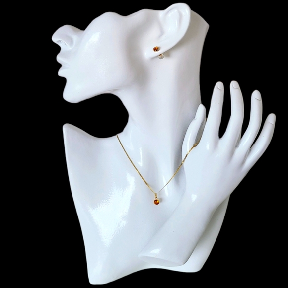 CITRIN Earrings & Pendant - Picture 2 of 5